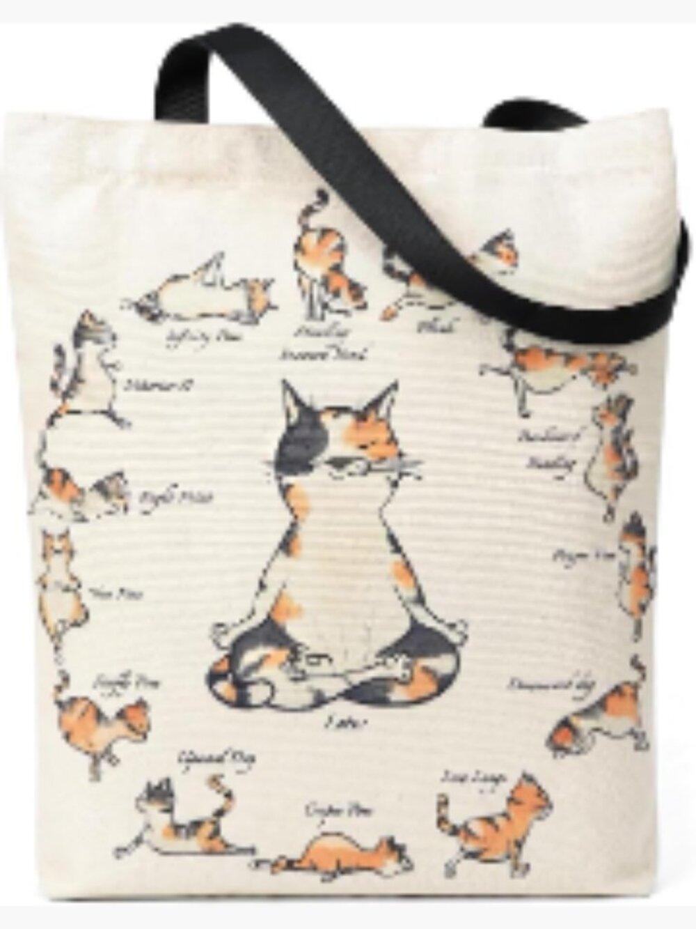 Heavy Duty 12oz Canvas Tote Bag with Zipper & Inner Pocket